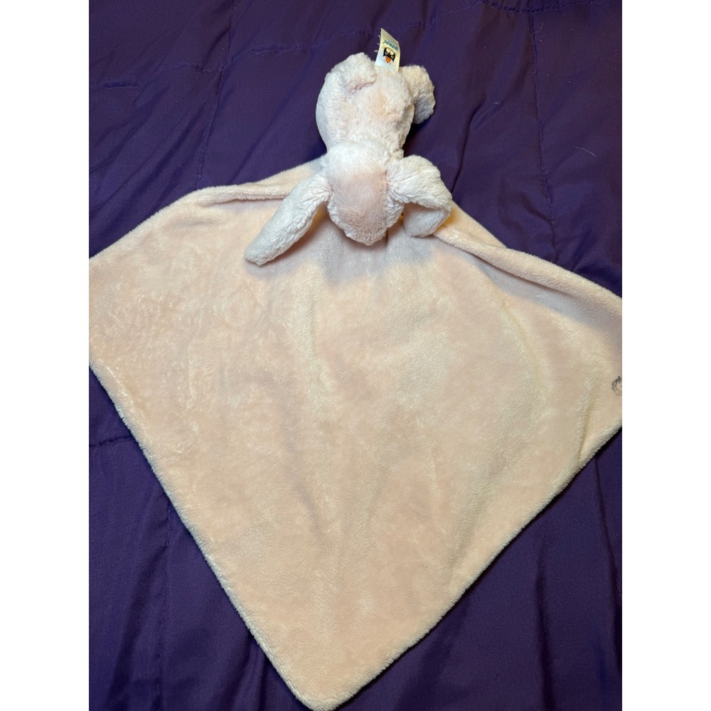 Jellycat Bashful Bunny Soother Pink Plush Security Blanket Lovey 18in